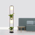 Nouveau arrivé en tissu et abat-jour en verre Lampadaire décoratif en pot de plante verte d&#39;intérieur